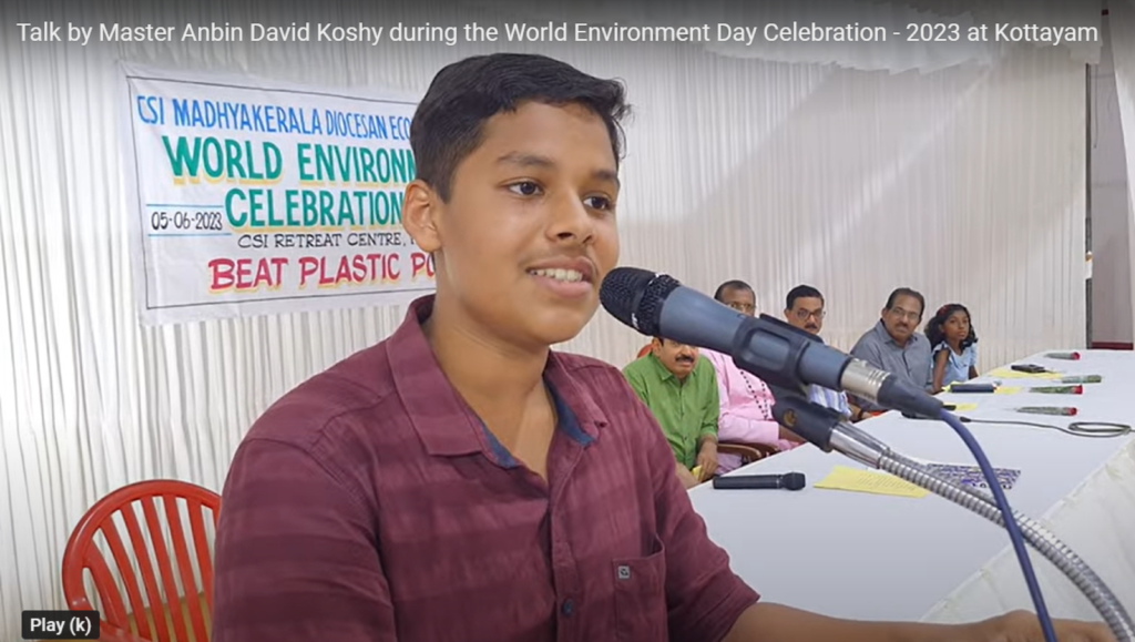World Environmental Day 2023 - Anbin David Koshy